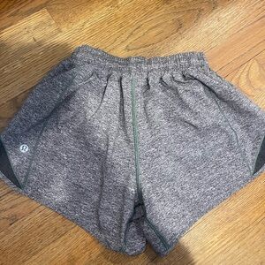 Lululemon Grey Hotty Hot Shorts - 4” , Size 4 (mid rise).